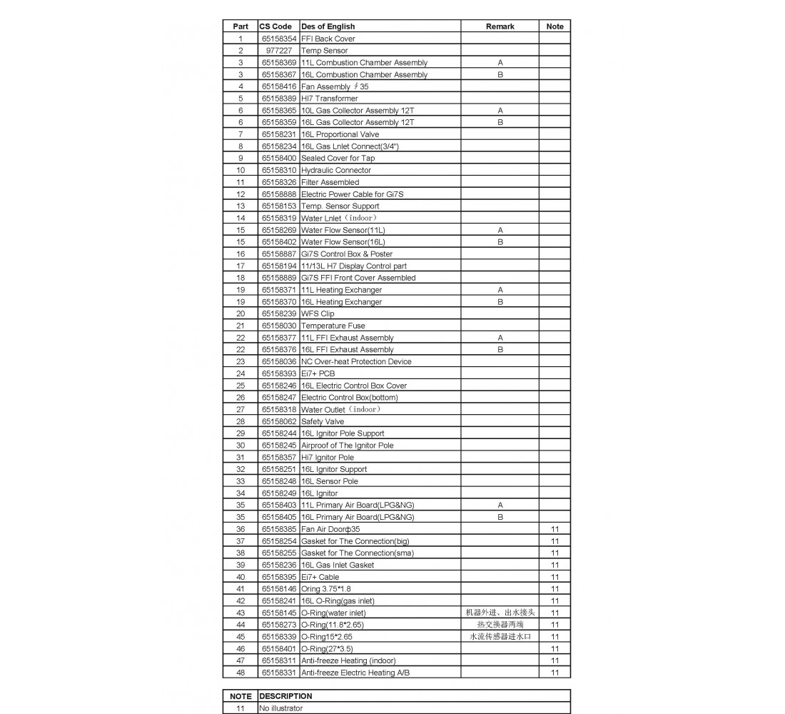 ARISTON Gi7S 11, 16 L FFI NG